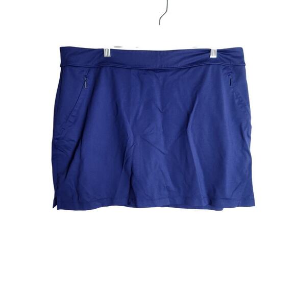 Tommy Bahama Island Zone Activewear skort sz xl navy pockets golf pickleball - Picture 1 of 8